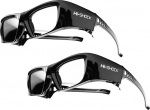 2x Hi-SHOCK&reg; RF Pro "Black Diamond" | 3D prillid SONY&reg;, JVC&reg;, EPSON&reg; RF 3D projektoritele | komp. koos SONY HW65ES, HW45ES, VW300ES, VW320, VW520, VW500ES, VPL-VW1000, TDG-BT500A, AD025-RF-X1 / JVC DLA-X 7000, DLA-X 500R, DLA-RS 400, DLA-X 9000, DLA- ...