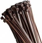 100 X 300MM X 4.8MM PRUUN K&Otilde;RGE KVALITEEDIGA KAABLISIDEMED PLASTIST NAILONIST ZIP TIE WRAPS