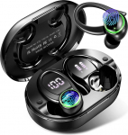 2026 Bluetooth-k&otilde;rvaklapid, traadita Bluetooth 5.4 Sport Deep Bass, 56 tundi m&auml;nguaega k&otilde;rvaklappides koos 4 ENC m&uuml;rasummutusmikrofoniga, IP7 veekindlad k&otilde;rvaklapid, LED-ekraan &otilde;ppimiseks / t&ouml;&ouml;ks