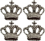 POMMERNTRAUM &reg; 4 k&uuml;&uuml;nla Pin k&uuml;&uuml;nlatopside komplekt K&uuml;&uuml;naldekoratsiooni kroonid