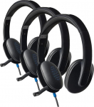 Logitech H540 Kopfh&ouml;rer mit Mikrofon, Stereo-Headset, Verstellbares Mikrofon mit Rauschunterdr&uuml;ckung, Integrierte Equalizer, Bedienelemente am Ohr, Stummschaltungsanzeige, USB-Anschluss - Schwarz