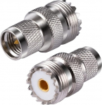 Vecys UHF PL-259 UHF isane ja SO-239 UHF emane adapter koaksiaalkaabli adapter Ham Radio (2 Pack)