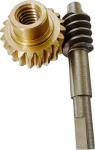 1 moodul 1:10 vaskist Worm Gear Set Flat Shaft Roostevabast terasest kahepoolne Worm Shaft M8 Hole 1M 20T Turbine Gear Intake Angle