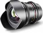 Walimex Pro Lens Mount VDSLR Lens 14 mm 1:3.1 including Solid Lens Hood