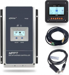 EPEVER MPPT Charge Controller 80 amp - 12V/24V/36V/48V Car, Negative Ground Max 150V Fit AGM Gel Flooded User Blacklight LCD Display Large-AMP (Tracer 8415AN)