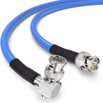 Superbat SDI kaabel 3G/6G/12G BNC RG6 kaabel 15 m SDI videokaabel 75ohm BNC mees-mehe-mehe &otilde;ige nurga koaksiaalkaabel kaamera CCTV monitor SDI konverter toetab HD-SDI/3G-SDI/6G-SDI/12G-SDI