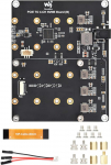 PCIe kuni 4-Ch NVMe M.2 adapterplaat Raspberry Pi 5 jaoks | 4-Ch SSD laiendus | K&auml;ivitamise tugi | 7V-24V toiteallikas | LED-indikaatorid