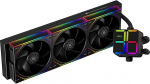 Thermalright Magic Qube 360 ARGB Black CPU vedelikjahuti, 360 Aio protsessorijahuti, kolm TL-M12Q PWM ventilaatorit, digitaalne n&auml;idikuga radiaatori pea AM4/AM5, Intel LGA1851/1700/1150/1151/1200 jaoks