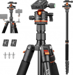 Victiv 200 cm kaamerastatiiv, kaasaskantav stabiilne reisistatiiv, 2-in-1 statiiv monopood 360&deg; panoraamkuuliga DSLR Canon Nikon Sony, alumiiniumist kaamerastatiiv, statiivid nutitelefonidele.