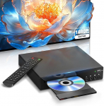 Kompaktne DVD-m&auml;ngija HDMI-porti, Full HD 1080P DVD CD-m&auml;ngija teleri jaoks, mis toetab NTSC/PAL-s&uuml;steemi, integreeritud USB-port, piirkondadeta DVD-m&auml;ngijad, mis &uuml;hilduvad Smart TV / helis&uuml;steemiga