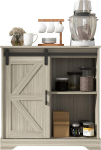 Panana Sliding Door Buffet Sideboard Storage Cabinet Coffee Bar Kitchen Farmhouse Style (Tamm)