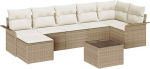 Rantry 8-teiliges Garten-Sofa-Set mit Kissen, braun, Poly-Rattan Gartenlounge Model3345461
