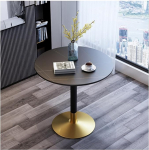 &Uuml;mmargune marmorist pjedestaaliga laud V&auml;ike k&ouml;&ouml;gi s&ouml;&ouml;gilaud Kaasaegne &uuml;mmargune 2-4-kohaline hommikus&ouml;&ouml;gi bistro laud koos alusega Tulip disainiga kodukontorisse elamispinna k&ouml;&ouml;gi vaba aja veetmiseks (suurus: 70 cm/27.3