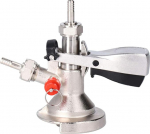 ZLXHDL Keg Cap Tap Head G5/8 Thread Beer Tap, 304 Stainless Steel Flat Keg Type A Beer Outlet, Brewing Barrel Taps for Bars, Restaurants, Home