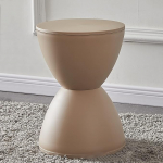 Footstool, Thickened Plastic Shoe Changing Stool, Round Footstool, Living Room Footstool, Low Coffee Table, Foot Stool, Living Room, Bedroom, Shoe Change Stool, Modern Home (Khaki)