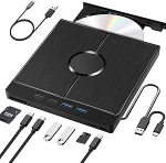 V&auml;line CD draiver s&uuml;learvutile, DVD draiver v&auml;line USB 3.0 SD/TF, v&auml;line DVD draiver arvutile, MacBookile, Windows 11/10/8/7/XP/OSX/Linuxile.