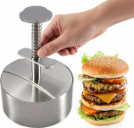 304 roostevabast terasest burgeripress, 3,9-tolline reguleeritav Hamburger Patty Maker koos 150 t&uuml;ki burgeripaberiga, suure j&otilde;udlusega vormid veiseliha, k&ouml;&ouml;giviljade, liha, BBQ valmistamiseks