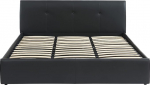 BA&Iuml;TA Seguro must kunstnahast voodi 180 x 200 cm koos lamellip&otilde;hjaga