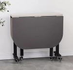 Ruumis&auml;&auml;stlik kokkupandav s&ouml;&ouml;gilaud ratastel - paksendatud s&uuml;sinikterasest kandev&otilde;ime 200 kg - teisaldatav k&ouml;&ouml;gilaud 120 x 80 x 75 cm mitmek&uuml;lgseks kasutamiseks ja h&otilde;lpsaks liikuvuseks