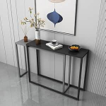 Moderner Konsolentisch mit rechteckiger Basis, Wandfl&auml;chen, seitlicher Flur, Eingangsbereich, Bauernhaus-Konsolentisch, industrieller Eingangsbereich-Akzenttisch, Eingangstisch f&uuml;r den Flur,