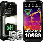 AGM G3 Pro nutitelefon ilma lepinguta Android 15, soojuskaameraga, 12 + 12 GB RAM + 512 GB ROM, 64 MP + 50 MP + 2 MP, 10000 mAh/6,72-tolline FHD + 120 Hz, Dual SIM IP68/NFC/OTG/GPS/Face ID