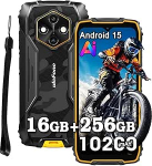 Ulefone Rugking 4 Pro v&auml;litingimustes kasutatav mobiiltelefon ilma lepinguta, 16GB + 256GB/2TB v&auml;litingimustes kasutatav nutitelefon Android 15, 48MP + 8MP, 6.56 tolli HD+ 120Hz, 10200mAh, IP68 veekindel mobiiltelefon, Dual SIM/4G/5G