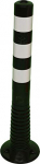 Paindlikud liikluspostid, elastsed, 75 cm, must/valge