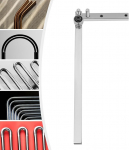 S&uuml;sinikterasest painutusseade, DIY rauast loomingulised k&auml;sit&ouml;&ouml;riistad, k&auml;sitsi painutusmasin raudvarrastele, maksimaalne painutatav l&auml;bim&otilde;&otilde;t 0,8 cm, 8 mm terasest varras, 33 x 16 x 5 cm