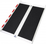 LIEKUMM ratastooli kaldtee 77 cm lai, 300 kg kandev&otilde;ime ratastooli kaldtee kokkupandav, 121 cm alumiiniumist ratastooli kaldtee treppidele, trepidele, k&otilde;nniteedele, l&auml;vepakule elektrilise ratastooli, lapsevankri jaoks.