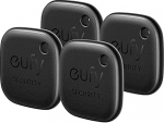eufy security SmartTrack Link (must, 4-pack) v&otilde;tmeotsija, &uuml;hildub Apple Find My (iOS), v&otilde;tmeotsija, Bluetooth j&auml;lgimisseadmed k&otilde;rvaklappidele ja pagasile, telefoniotsija, veekindel