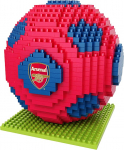 FOCO ametlikult litsentseeritud Arsenal FC BRXLZ Tellised 3D-futpalli ehituskomplekt
