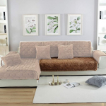 Protective Covers L Shape Sofa Cover Corner Sofa for Pets Sofa Non-Slip Wide Side Bay Sofa Cover Coffee 90 x 160 cm