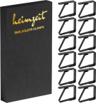 Heimzeit laudlineklambrid kvaliteetsest roostevabast terasest [12 tk, 6,5 cm] V&auml;rv: must, laudlineklambrid v&auml;lis- ja siseruumides kasutamiseks, laudlineklambrid laudadele, millel on max. Plaadi paksus