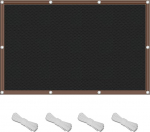 P&auml;ikesekaitse varju v&otilde;rk, varju patio varikatuse jaoks, v&auml;ljas UV-kindel hingav p&auml;ikesekaitse v&otilde;rk, p&auml;ikesev&otilde;rk pergola, aed, r&otilde;du, varjualus, 3 x 6 m, must