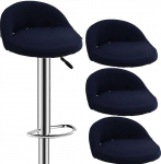 1/2/4 St&uuml;ck Gebogener Stuhlhussen for Barhocker mit Lehne, Stretch Barstuhl Bezug mit R&uuml;ckenlehne, Universal Hussen for Barhocker, Waschbarer Barhocker Abdeckung Passend for Barhocker(@3,4Pcs)