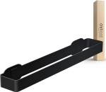 ovimar 2 in 1 Andoya Towel Rail Stainless Steel Black No Drilling Required Horizontal on the Wall as a Towel Rail or Vertical as Guest Towel Holder Can be Mounted for Gluing