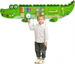 VEVOR Crocodile Activity Wall, 9 tegevust Montessori Sensor Wall m&auml;nguasi lastele 3-12 aastat Montessori &otilde;ppimise tegevuskeskus Ideaalne laste m&auml;ngutuppa, lasteaeda, klassiruumi