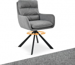 S&ouml;&ouml;gitoa toolid p&ouml;&ouml;rlevad k&auml;etoega - 360&deg; p&ouml;&ouml;rlev &uuml;hekohaline tool kahekordse seljatoega, eemaldatav istmepadi, linane k&ouml;&ouml;gitool s&ouml;&ouml;gituppa ja elutuppa, kontorisse, helehall