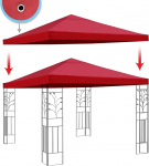 (Burgundia) - BenefitUSA Asendus Gazebo Canopy Top Patio Paviljon Cover Sunshade Polyester Single Tier, Burgundia