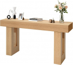 VEVOR konsoollaud diivanilaud (160 x 35 x 85 cm / L x S x K), kitsas ristk&uuml;likukujuline sissep&auml;&auml;sulaud puitlaastplaadist esikusse, magamistuppa, elutuppa, fuajeesse, koridorilaud, k&uuml;ljelaud, naturaalne puit