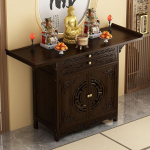 Puidust altarilaud Shrine Altar, uus vertikaalne kapp hiina stiilis ohvrilaua baasiga budistlik altar n&otilde;ia altar, Puja tabel Meditatsiooni altar Kodu suitsetamise tabel M&auml;lestuslaud