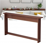 JYHHCYS Schmaler Konsolentisch Beistelltisch F&uuml;r Sofas, Holz, 2-stufig, F&uuml;r Sofas Freistehend, Als L&uuml;ckenf&uuml;ller Schmaler Beistelltisch Neben Dem Sofa F&uuml;r Flur, B&uuml;ro(A LxWxH,50x6x28in/127x15x71cm)