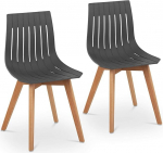 Fromm & Starck Star_SEAT_16 tooli komplekt 2 kuni 150 kg Istumisala 50 x 47 cm Hall plastist tooli jalad p&ouml;&ouml;gipuust