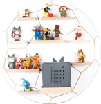 BOARTI The Original Children's Football Shelf in White, T&Uuml;V/GS-Certified - Suitable for the Toniebox and Approx. 35 Tonies &ndash; to Play and Collect