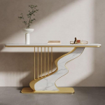 Konsolentisch im nordischen Stil, Eingangsm&ouml;bel im einzigartigen Design f&uuml;r Wohnzimmer, Flur, Foyer