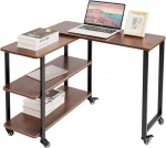AZ L1 Life Concept Side Table Accent 360&deg; vabalt p&ouml;&ouml;rlev diivanipoolne laud Snack Table kodukontorisse Puidust tumedast tammest