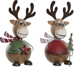 DKD Home Decor j&otilde;ulukaunistus metallist p&otilde;hjap&otilde;der (2 tk) (16 x 14 x 26 cm)