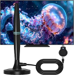 Wavemax TV Antenne Festberg Hitenna DVBT2 Wave Tune f&uuml;r TV, DVB-T2-Antenne, Rewave Digital-TV-Antenne f&uuml;r den Innenbereich, 360&deg; & 508+ Meilen Reichweite, Smart-TV-Antenne unterst&uuml;tzt VHF/UHF