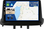 JOYX - 6G + 128G - Android 14 IPS autoraadio sobib Renault Megane 3 (2008-2014) - Wireless CarPlay/Android Car/DSP - LED kaamera ja mikrofon - 9-tolline 2 DIN - DAB roolijuhtimispult WiFi Fast Boat 360