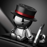 aokway auto telefonihoidja magnetiline armatuurlaud universaalne auto tarvikud isadep&auml;eva kingitus kodu kaunistus (must)